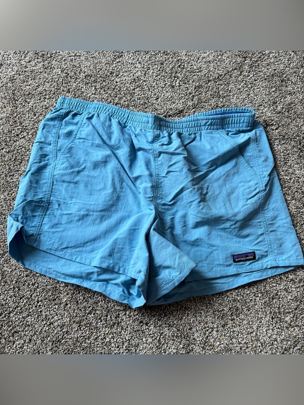 Patagonia Women's Athletic Shorts in Light Blue